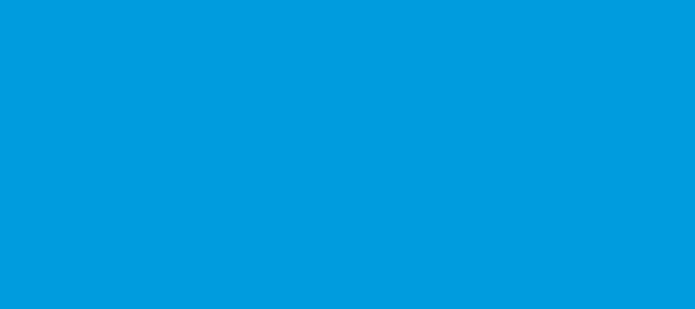 HEX color #009CDE, Color name: Pacific Blue, RGB(0,156,222