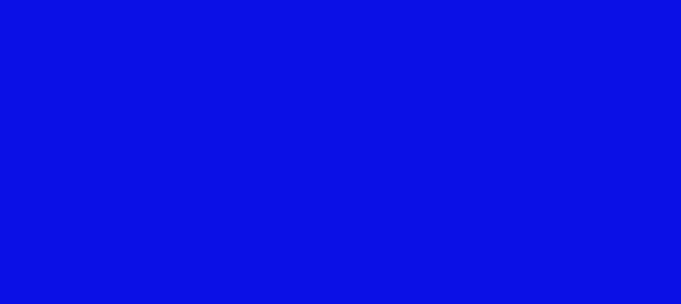 HEX color #0B10E6, Color name: Blue, RGB(11,16,230), Windows 