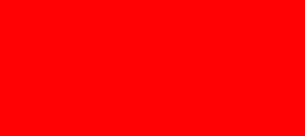HEX color #FF0304, Color name: Torch Red, RGB(255,3,4), Windows 